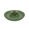 Dexam Sintra Glazed Terracotta Olive Dish - Green