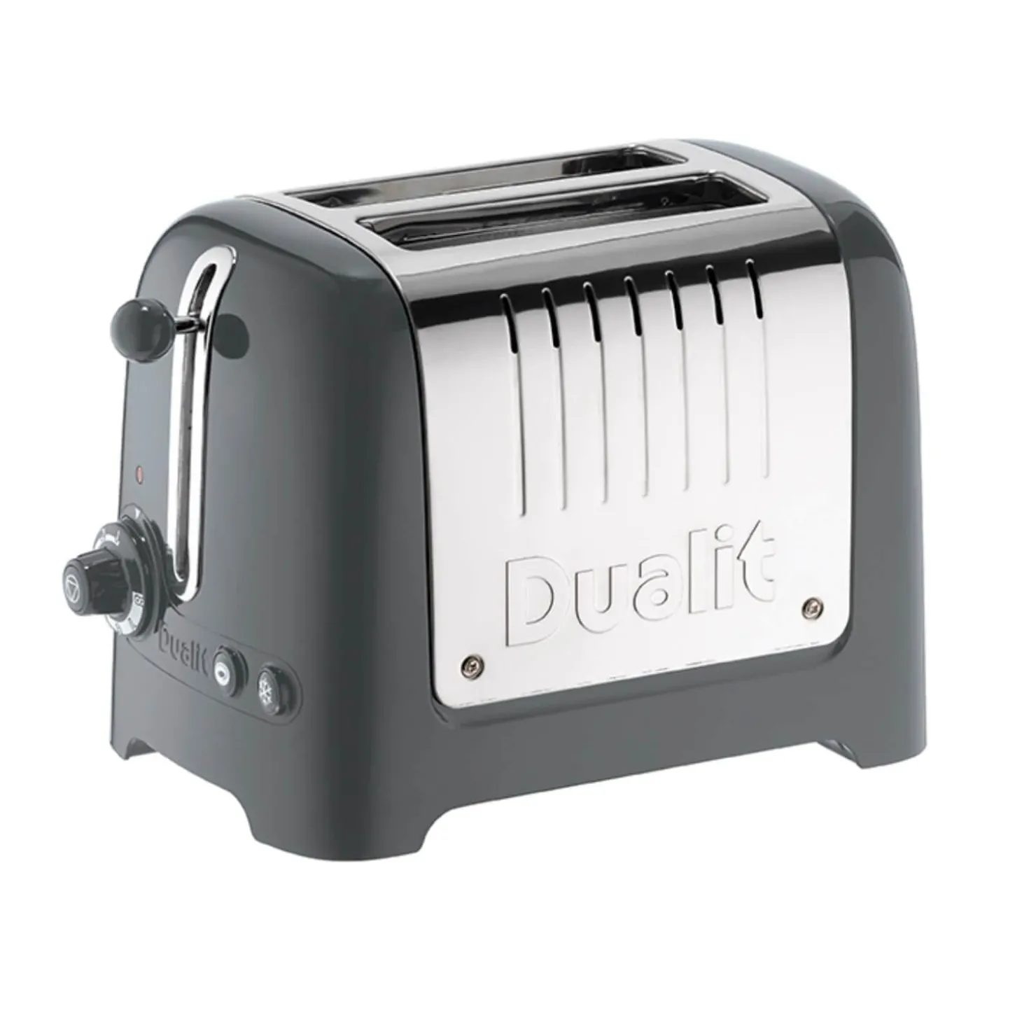 Dualit Lite Jug Kettle & 2 Slice Toaster Set - Polished Grey