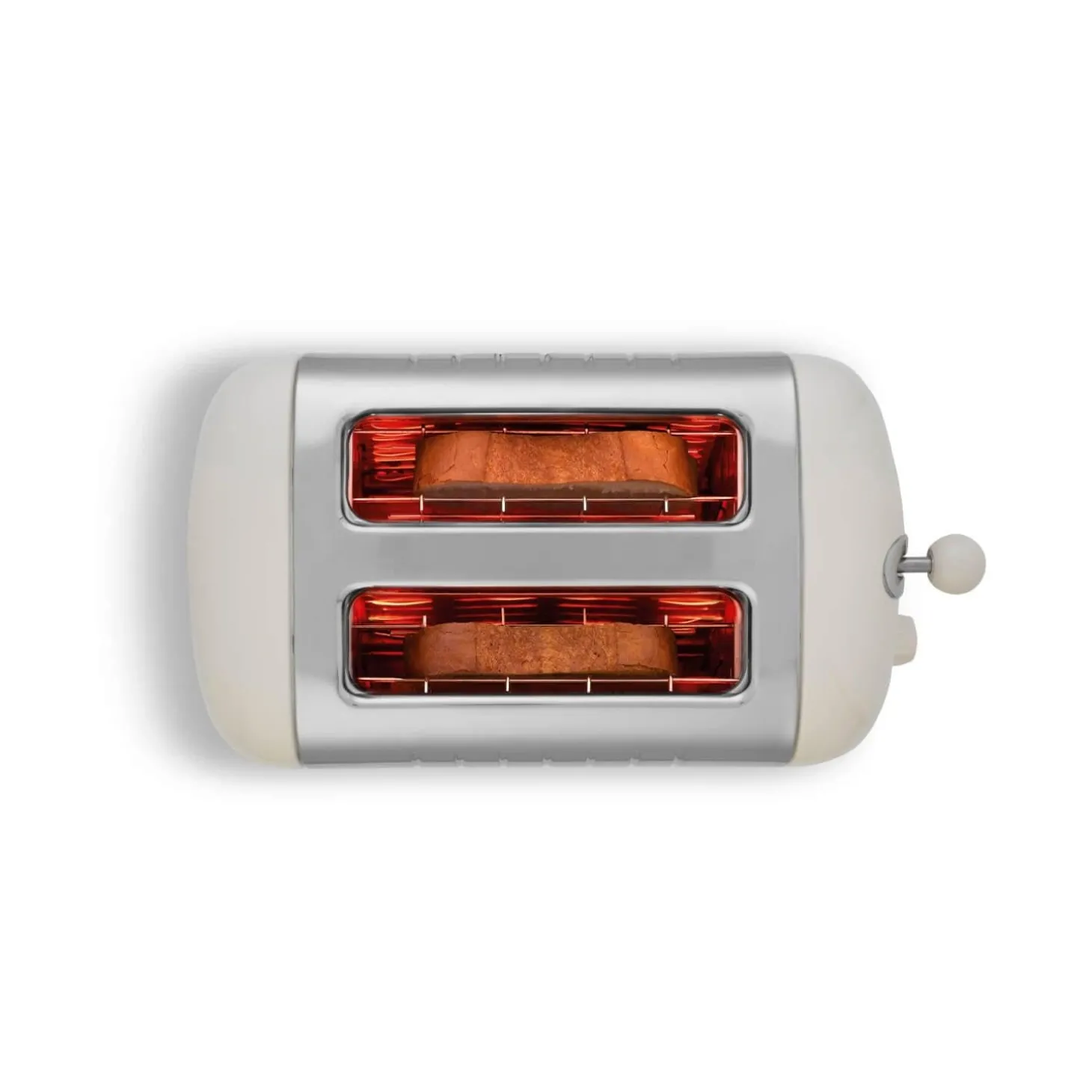 Dualit Lite 26213 2 Slice Toaster - Canvas White & Chrome