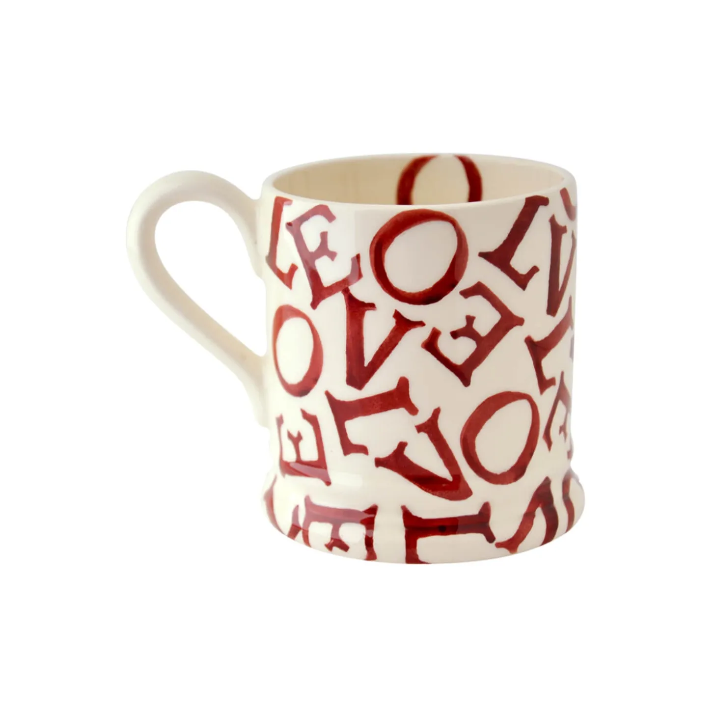 Emma Bridgewater Half Pint Mug - L.O.V.E - Polka Red
