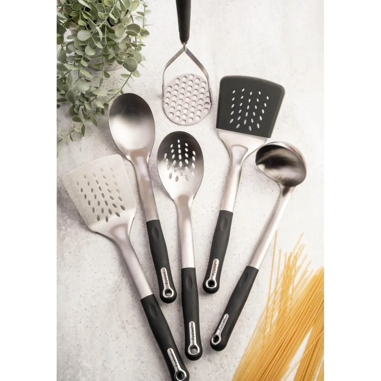 Fusion Stainless Steel Solid Spoon