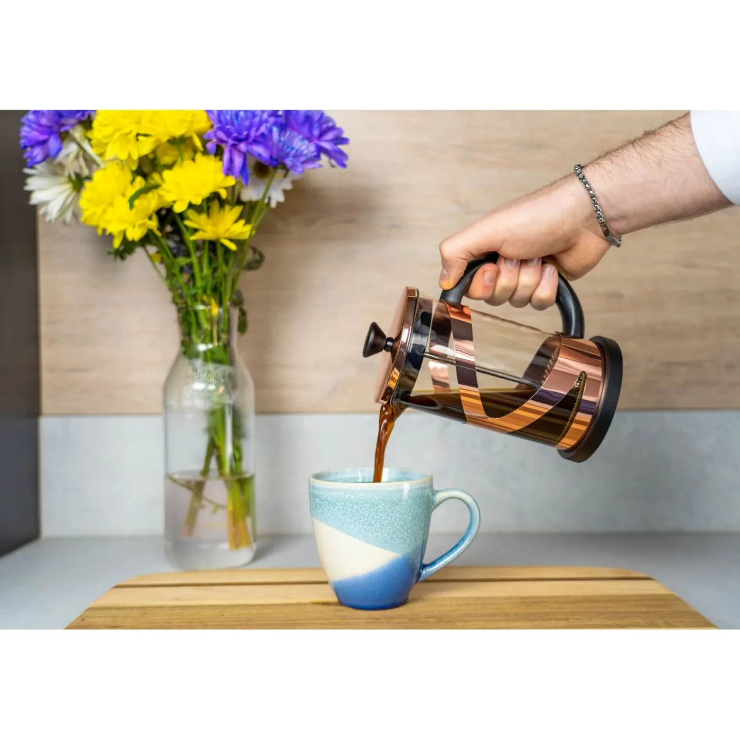 Grunwerg Classico 4 Cup Cafetiere - Copper