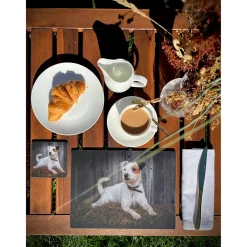 iStyle Rural Roots Rectangular Glass Worktop Saver - Jack Russell