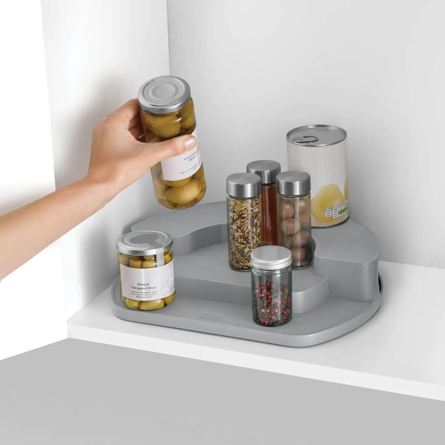 Joseph Joseph Cupboard Store Rotating Organsier - Grey