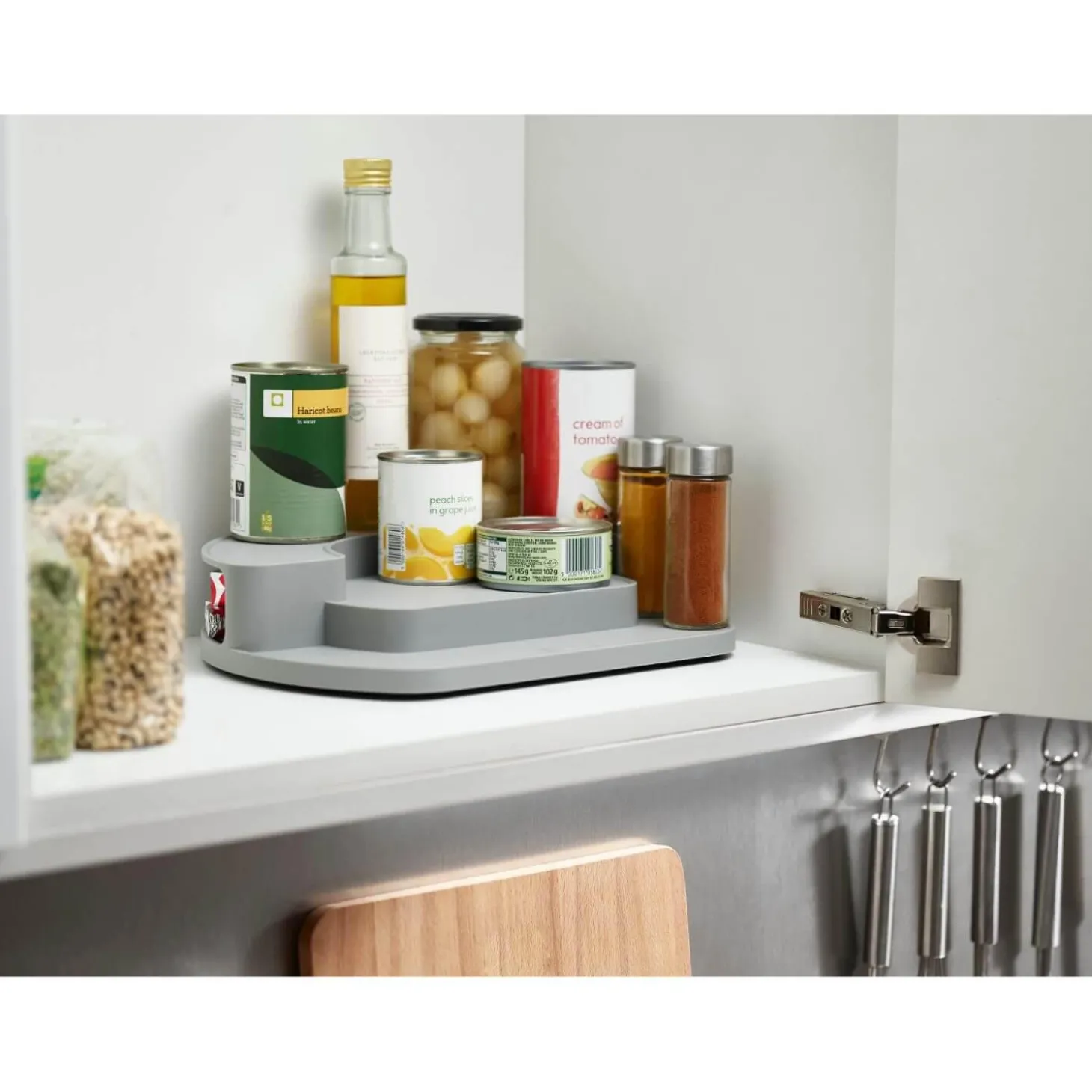 Joseph Joseph Cupboard Store Rotating Organsier - Grey