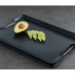 Joseph Joseph Cut&Carve Plus Multi-function Extra Large Chopping Board - Black