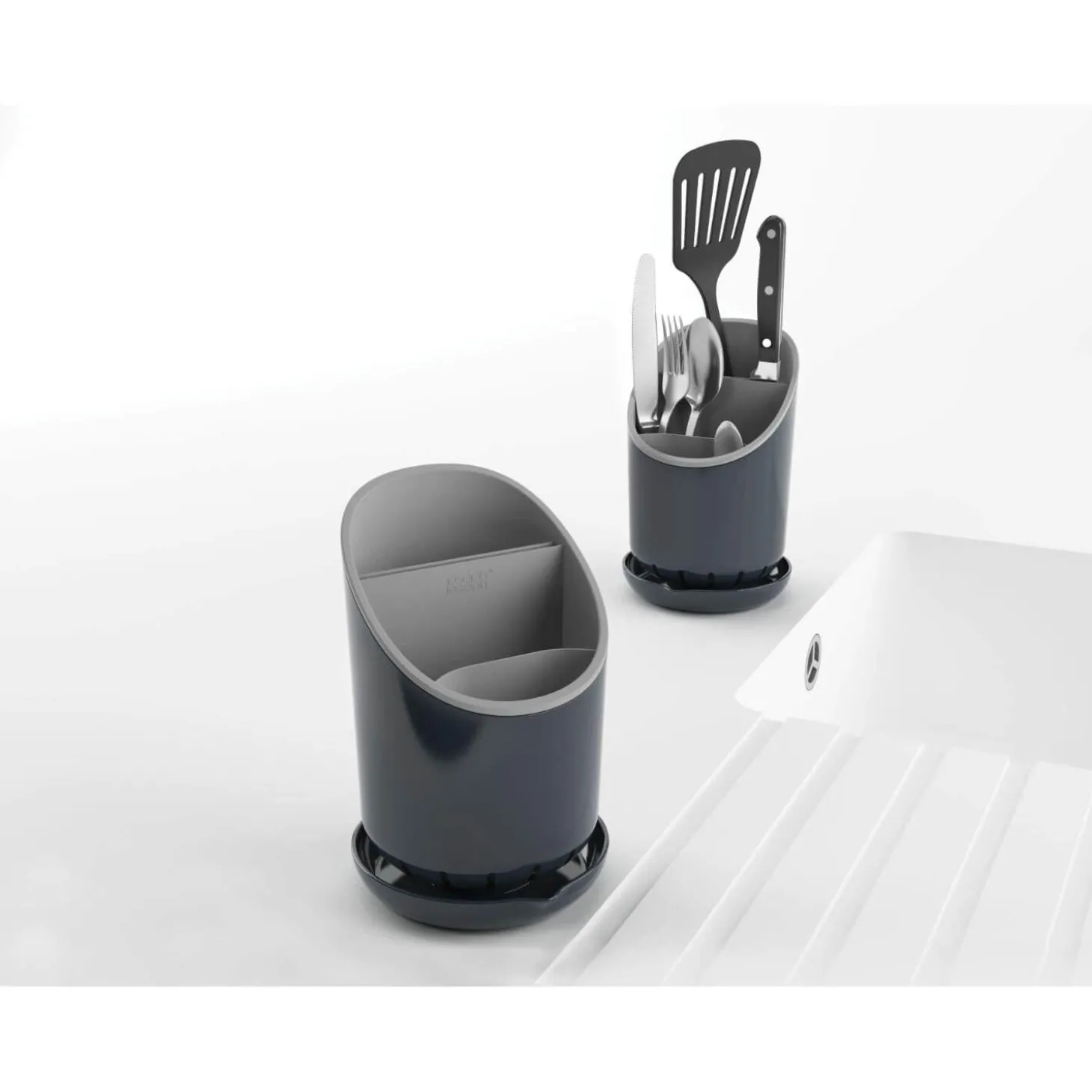 Joseph Joseph Dock Cutlery Drainer & Organiser - Grey