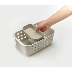 Joseph Joseph EasyStore Small Bathroom Storage Basket - Ecru