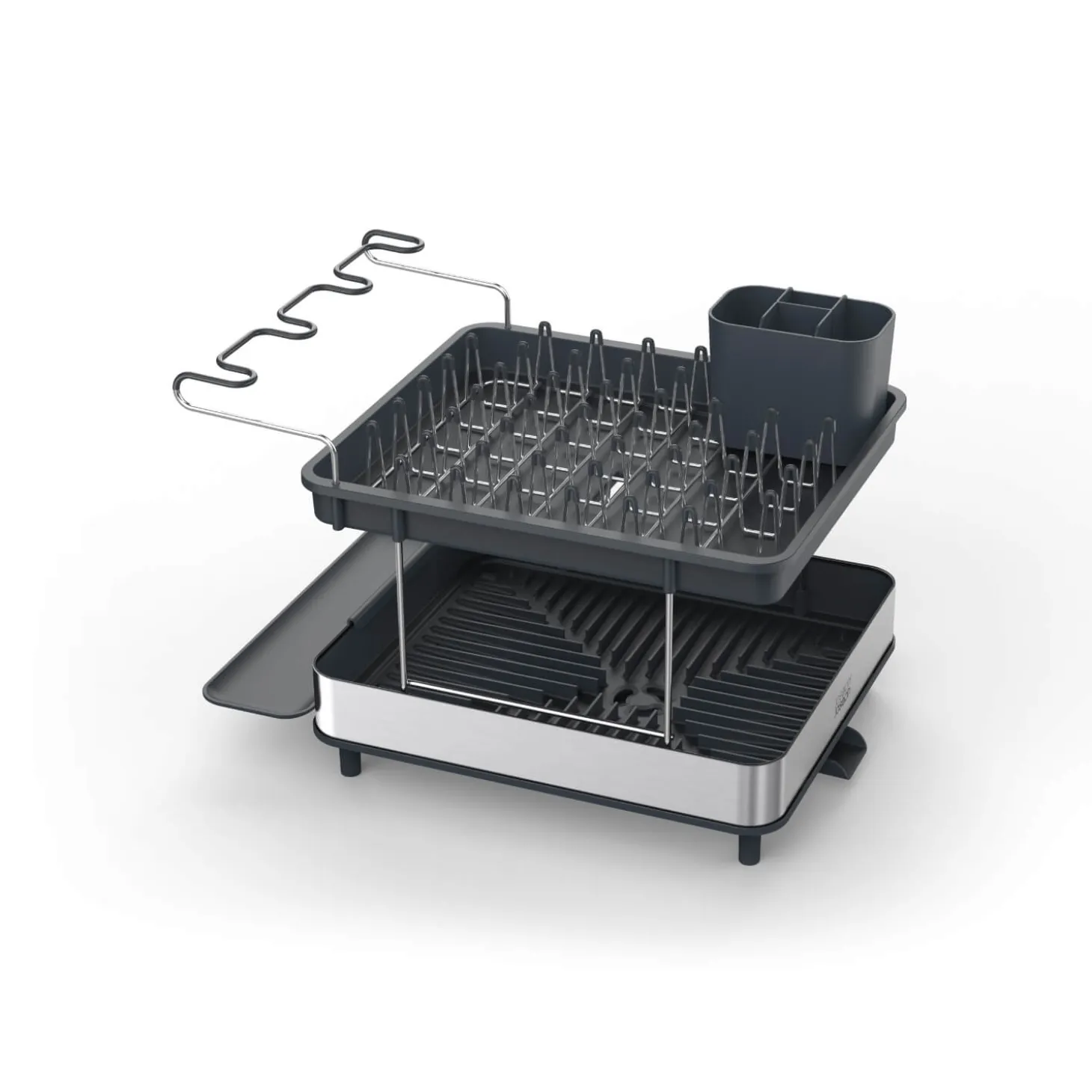 Joseph Joseph Excel 2-Tier Steel Dish Rack - Grey