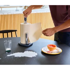 Joseph Joseph Hold Easy Tear Kitchen Roll Holder - Grey