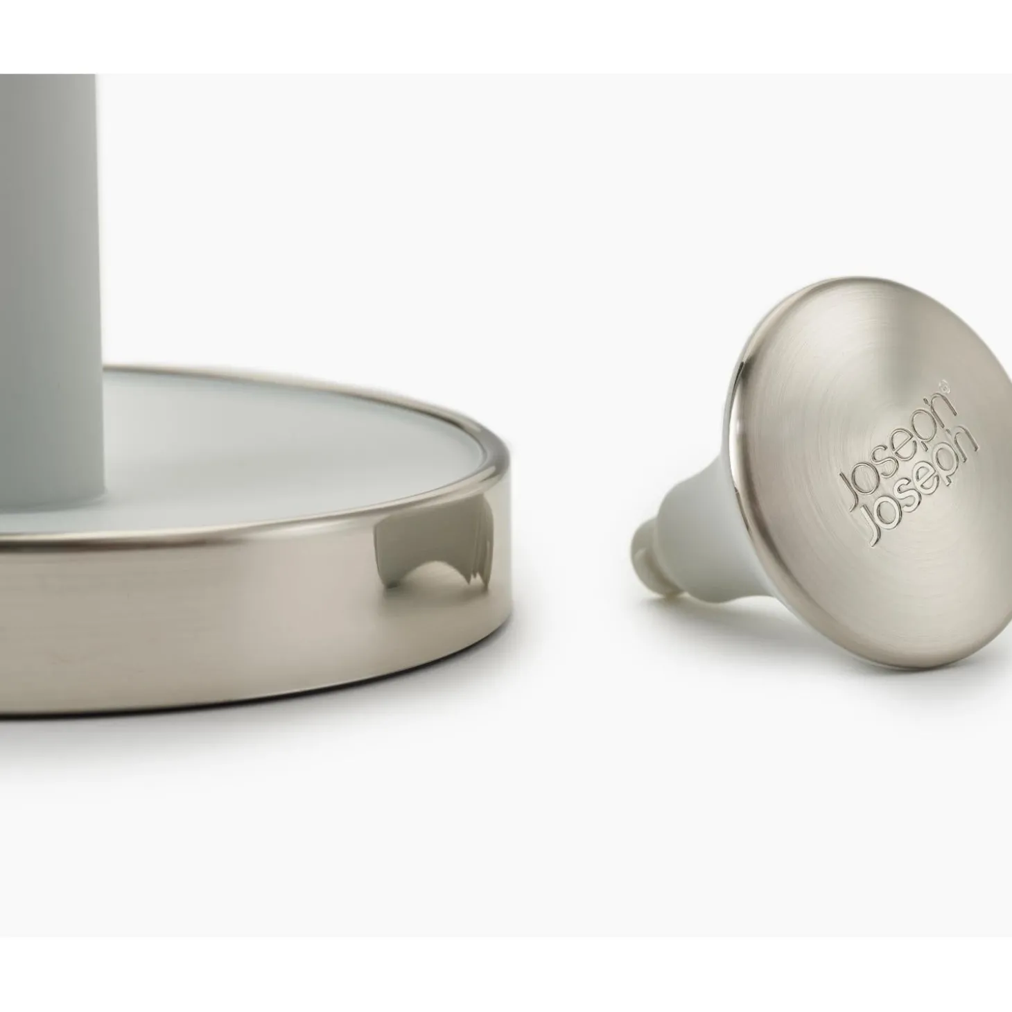 Joseph Joseph Push&Tear Kitchen Roll Holder - Light Stone