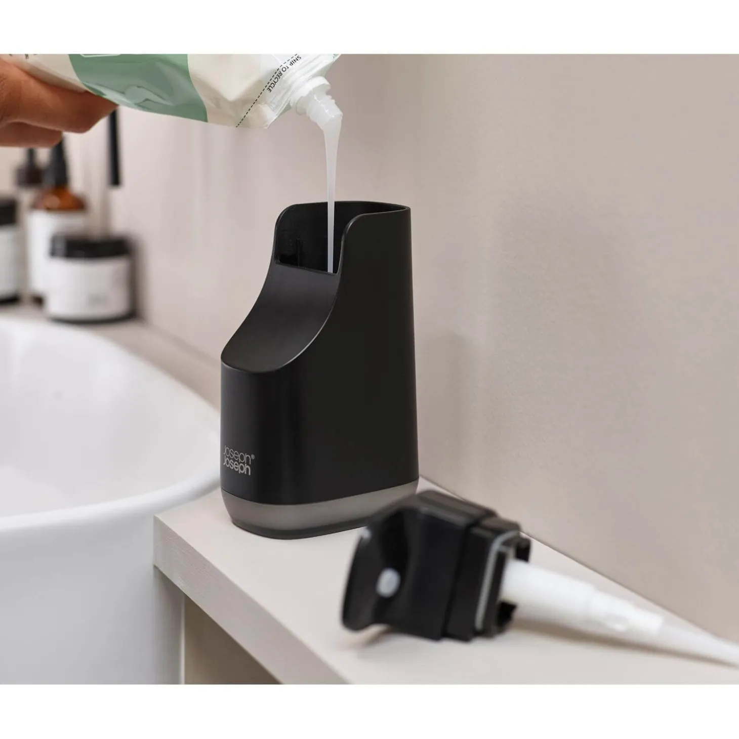 Joseph Joseph Slim Compact Soap Pump - Matt Black