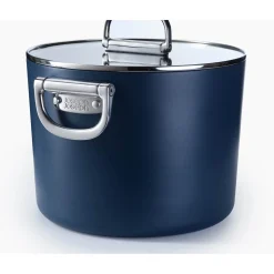 Joseph Joseph Space 25cm Non-Stick Folding Handle Stock Pot & Lid - Midnight Blue