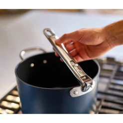 Joseph Joseph Space 23cm Non-Stick Folding Handle Saucepan & Lid - Midnight Blue