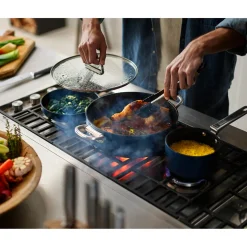 Joseph Joseph Space Folding Handle 4-Piece Saucepan & Frying Pan Set - Midnight Blue