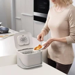 Joseph Joseph Stack 4 Food Waste Caddy - Stone