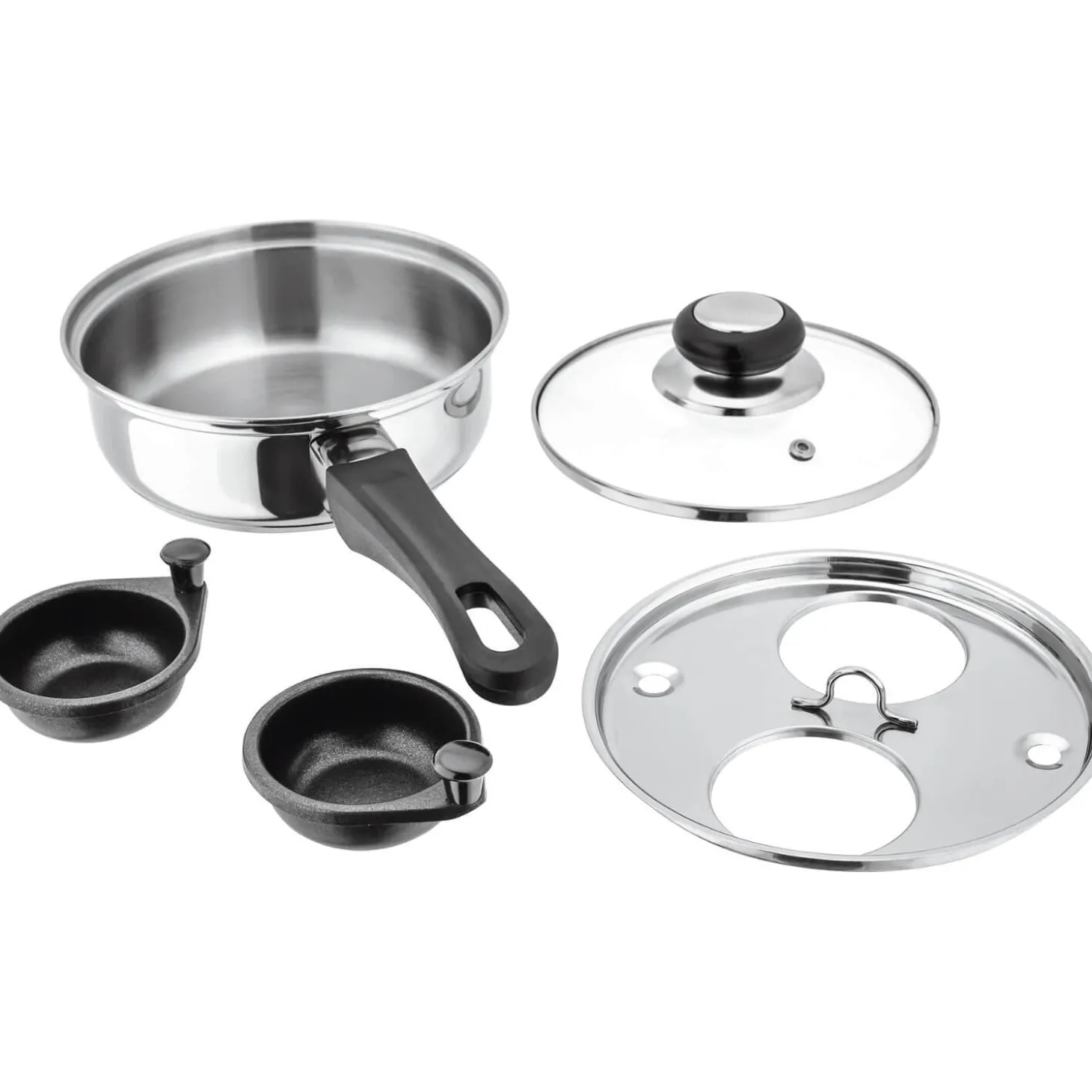 Judge Essentials Stainless Steel Egg Poacher - 2 Hole