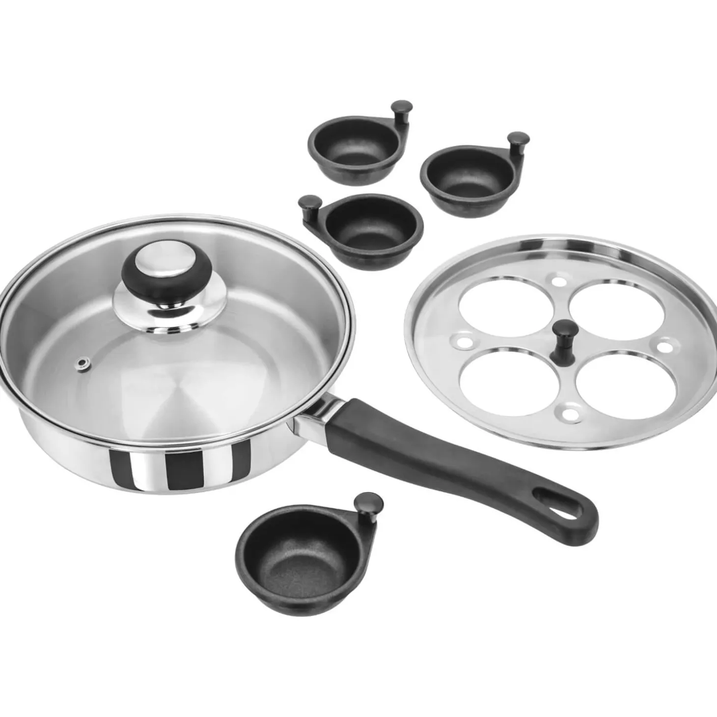 Judge Essentials Stainless Steel Egg Poacher - 4 Hole