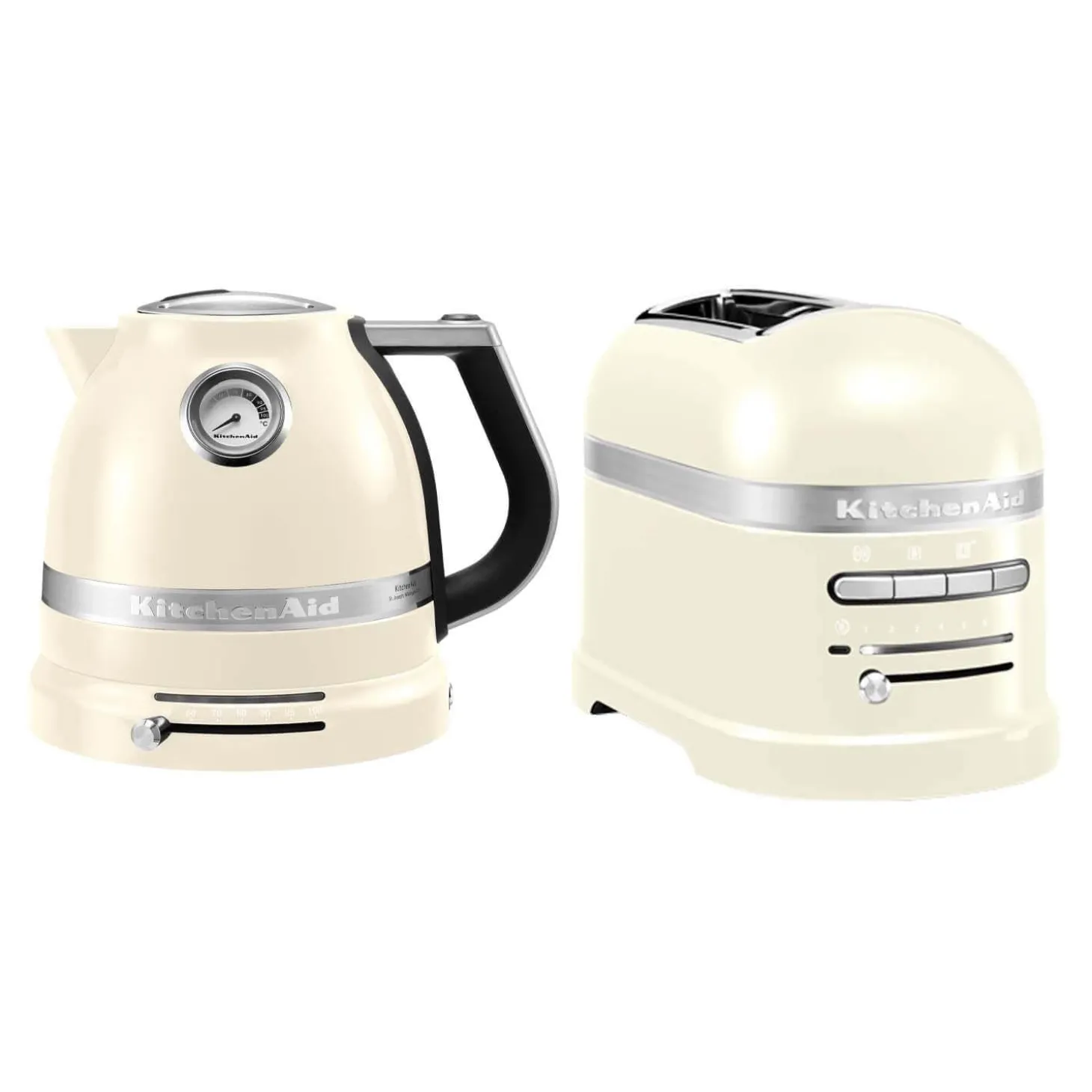 KitchenAid Artisan Kettle & 2 Slice Toaster Set - Almond Cream