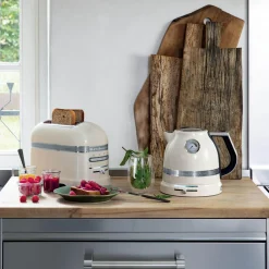 KitchenAid Artisan Kettle & 2 Slice Toaster Set - Almond Cream