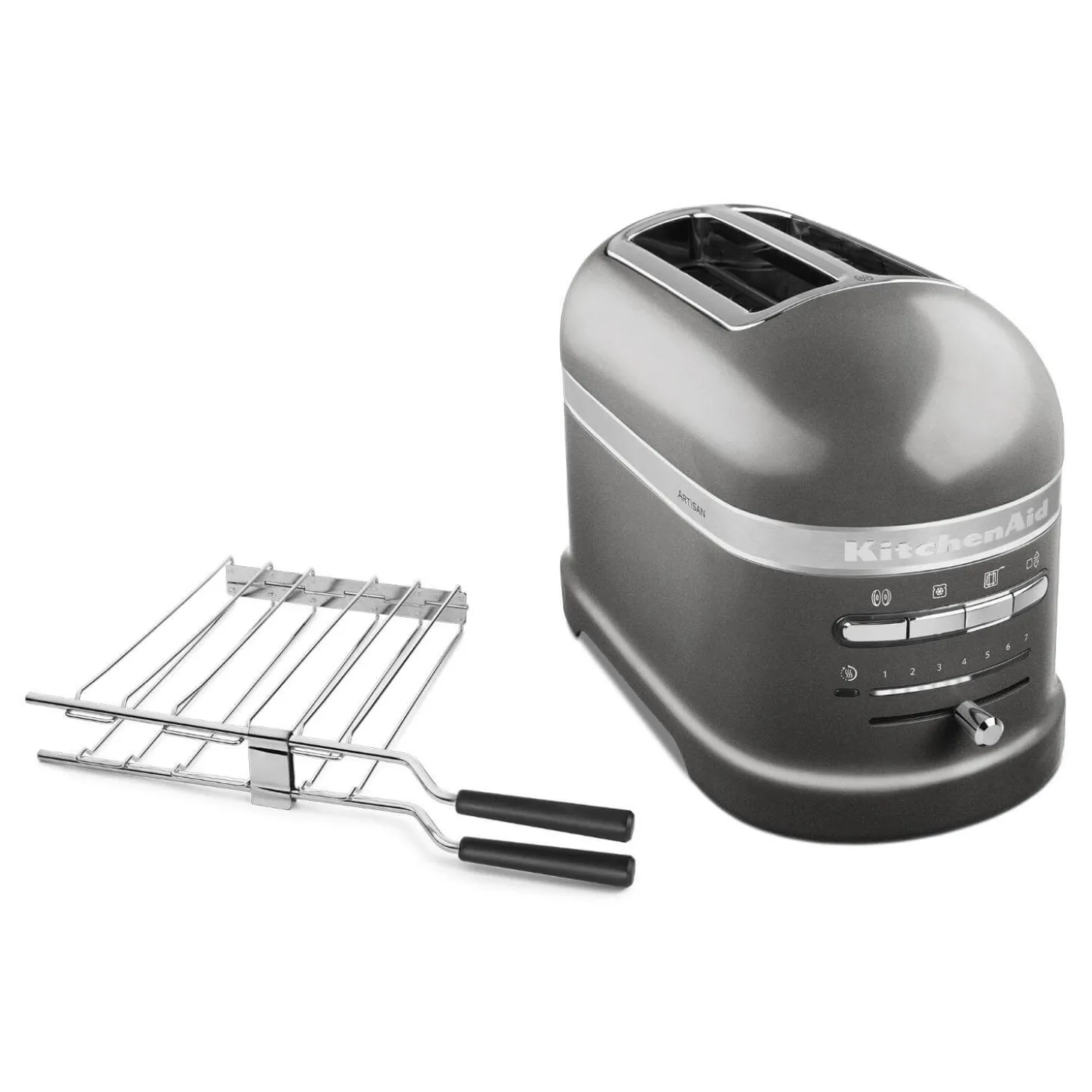 KitchenAid Artisan 5KMT2204BMS 2 Slice Toaster - Medallion Silver