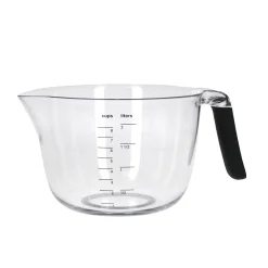 KitchenAid Clear Plastic Batter Bowl With Black Handle