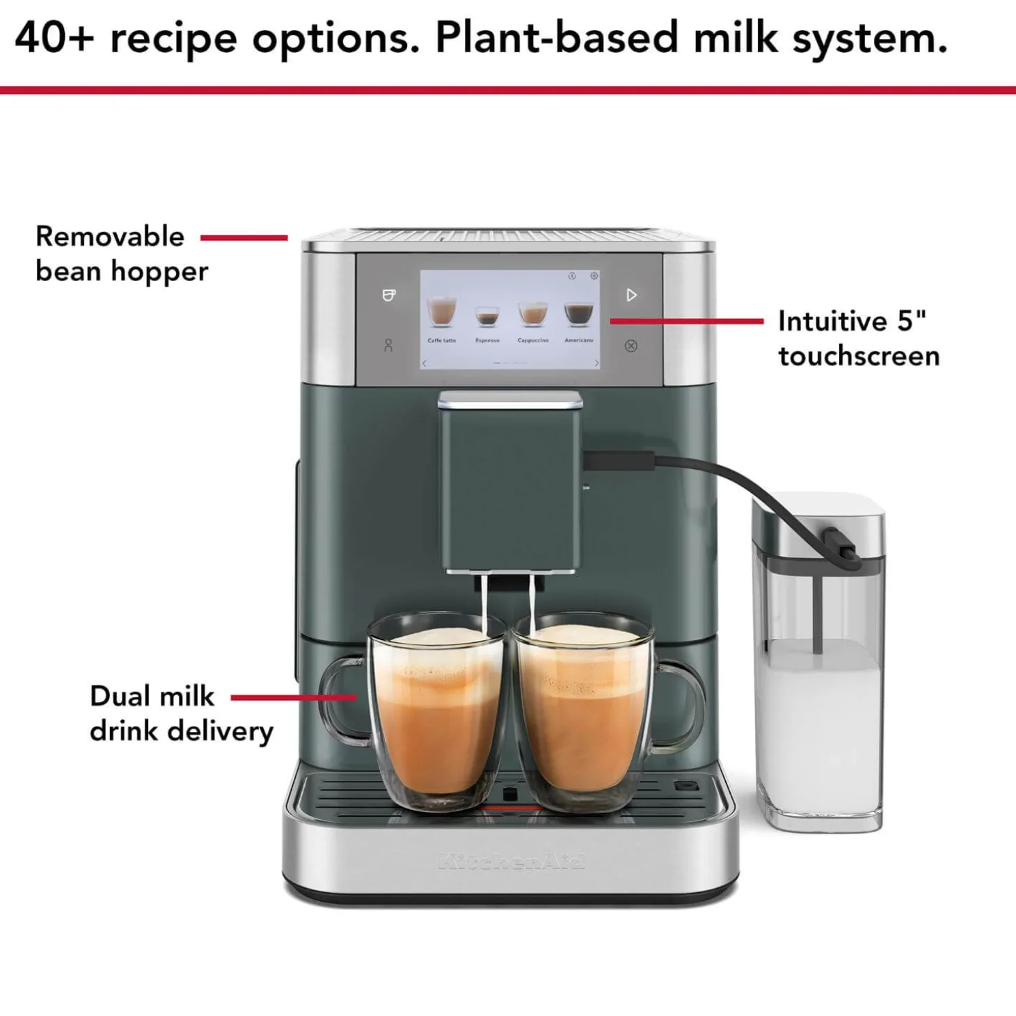 KitchenAid 5KES8558JP Fully Automatic KF8 Espresso Coffee Machine - Juniper