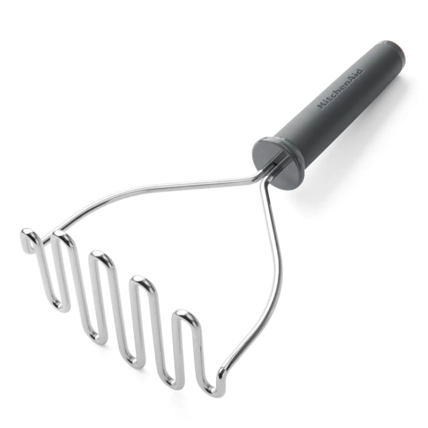 KitchenAid Soft Grip Masher - Charcoal Grey