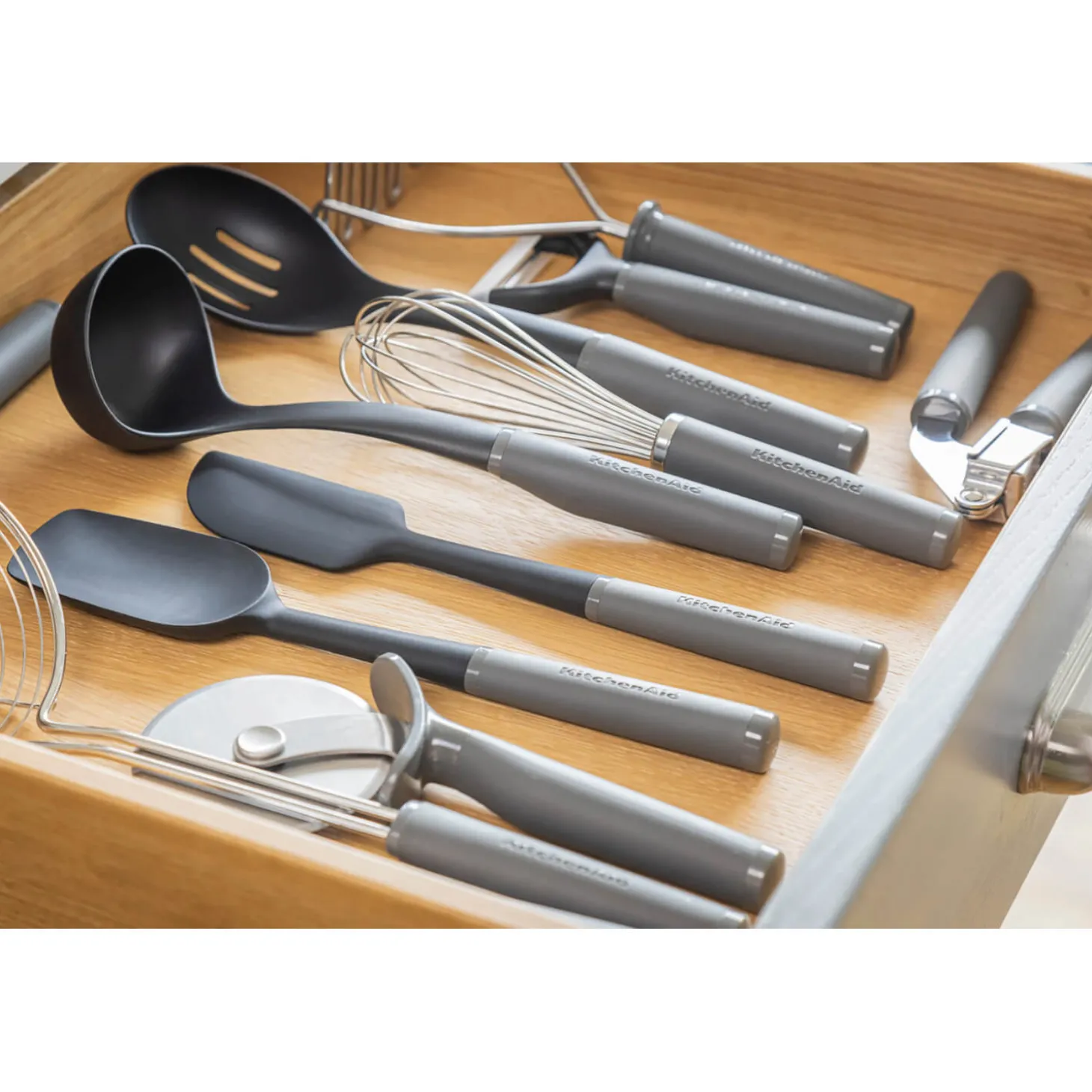 KitchenAid Soft Grip Masher - Charcoal Grey