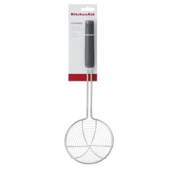 KitchenAid Soft Grip Wire Skimmer Strainer - Charcoal Grey