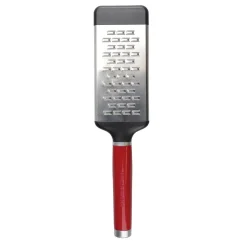 KitchenAid Utensils Etched Stainless Steel Medium Flat Grater - Empire Red