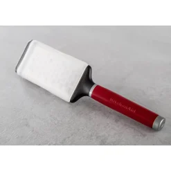KitchenAid Utensils Etched Stainless Steel Medium Flat Grater - Empire Red