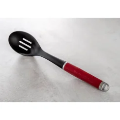 KitchenAid Utensils Plastic Slotted Spoon - Empire Red