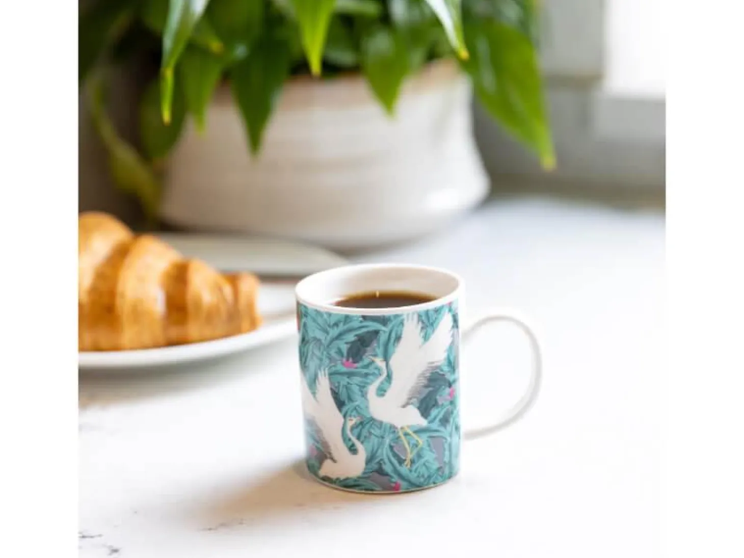KitchenCraft Espresso Mug - Exotic Cranes