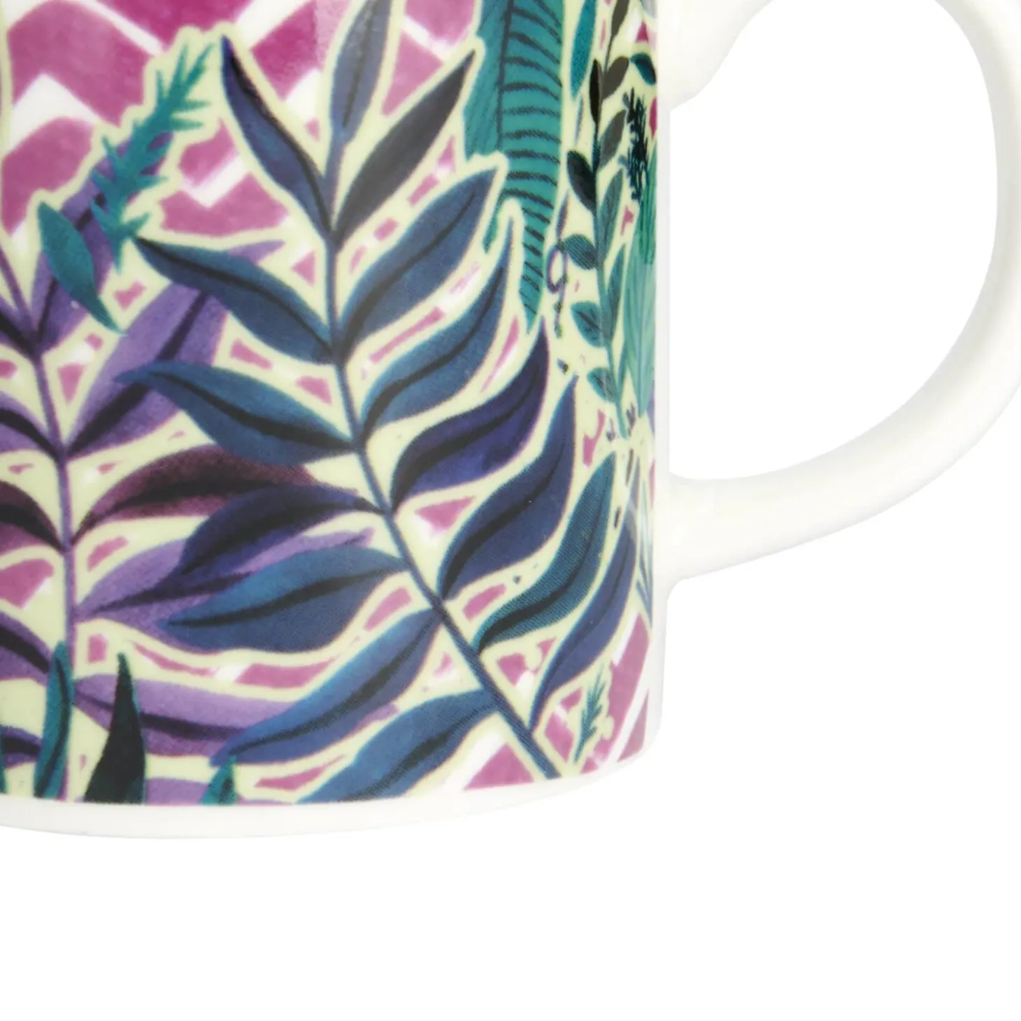 KitchenCraft Espresso Mug - Exotic Leaves