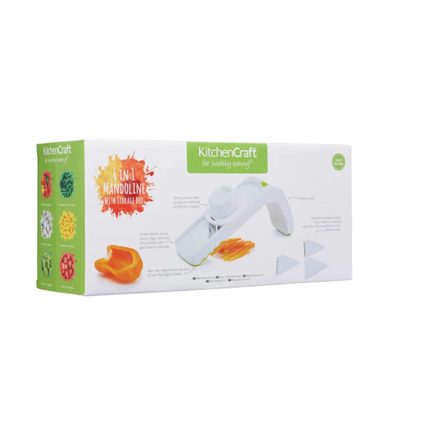 KitchenCraft 6-in-1 Mandoline with Storage Box