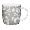 Kitchencraft 425ml Barrel Mug - Grey Floral