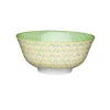Kitchencraft Stoneware Bowl - Green Geometric