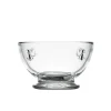 La Rochere Bee Embossed Clear Glass Footed Mini Bowl - 10cm