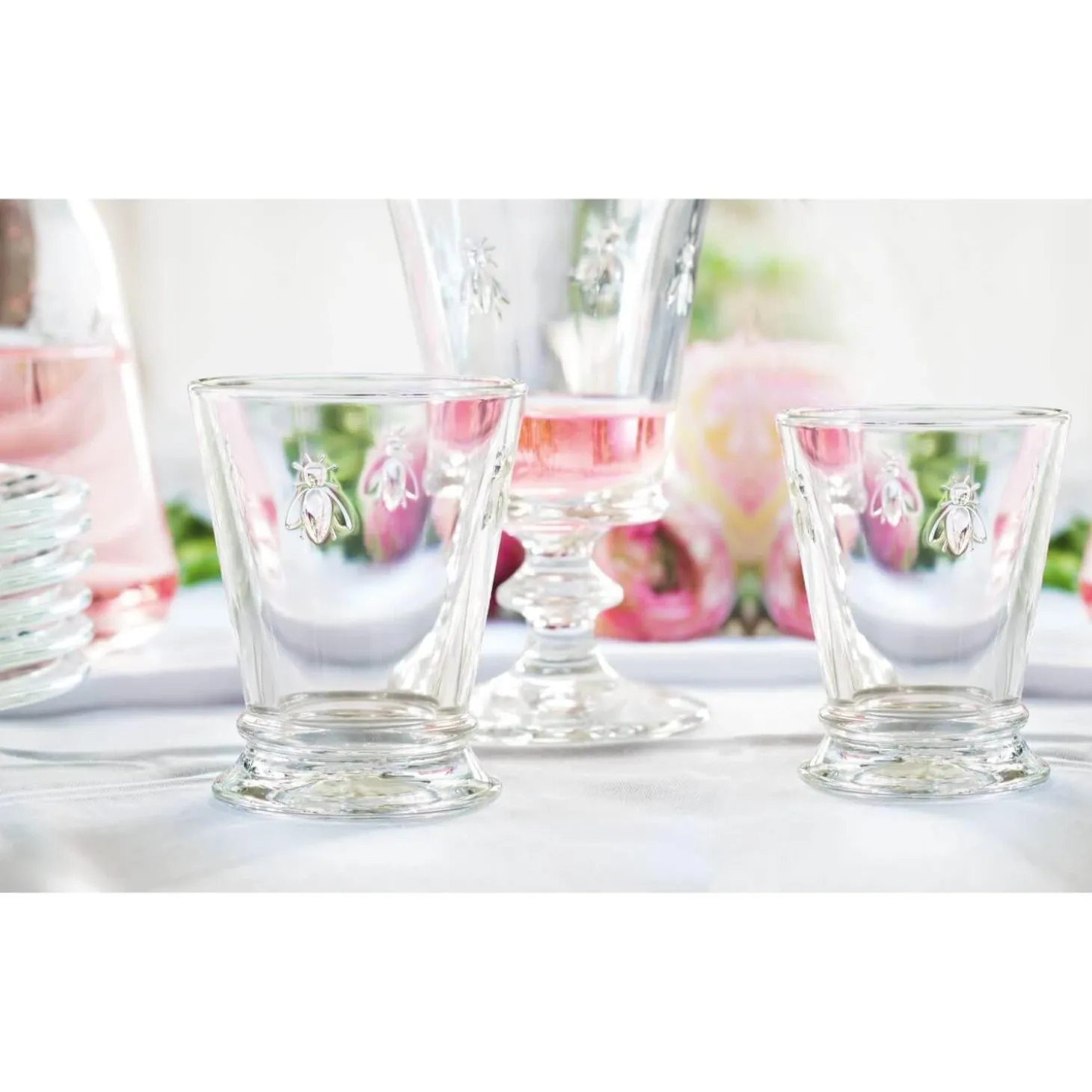 La Rochere Bee Embossed Clear Glass Mug - 270ml
