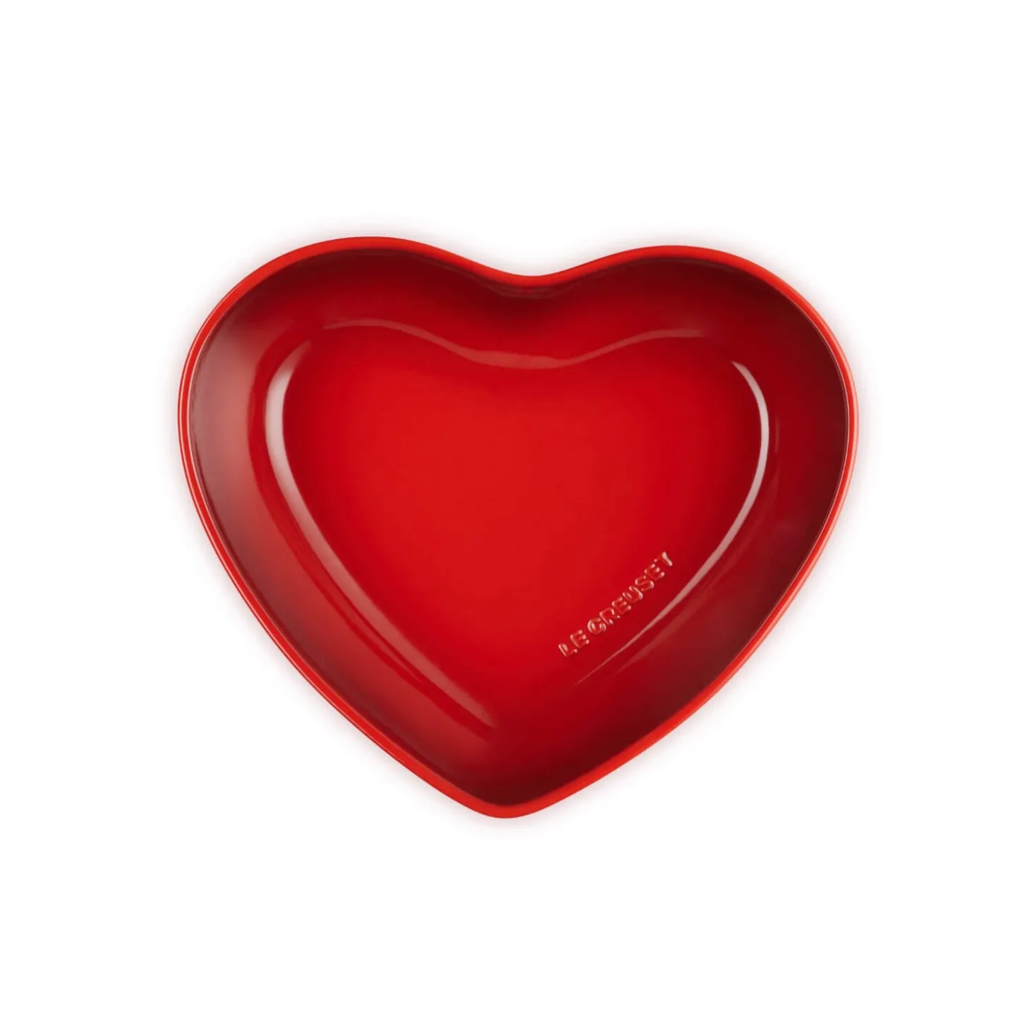 Le Creuset 30cm Heart Stoneware Serving Bowl - Cerise