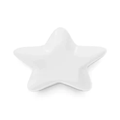Le Creuset 20cm Stoneware Christmas Star Plate - White