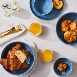 Le Creuset 12cm Stoneware Round Coupe Snack Bowl - Chambray
