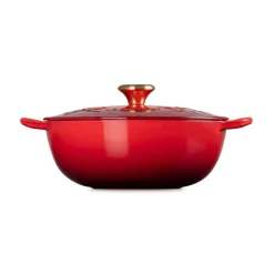 Le Creuset Holly Signature Cast Iron 26cm Soup Pot - Cerise