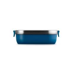 Le Creuset 'On The Go' Stainless Steel 900ml Rectangular Lunch Box - Deep Teal