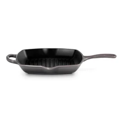 Le Creuset Signature Cast Iron 26cm Square Grillit - Flint