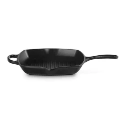 Le Creuset Signature Cast Iron 26cm Square Grillit - Satin Black