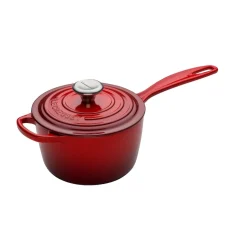 Le Creuset Signature Cast Iron 16cm Saucepan - Cerise