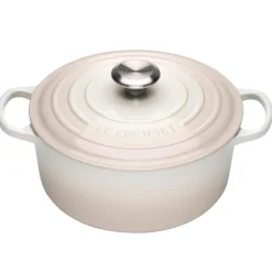 Le Creuset Signature Cast Iron 24cm Round Casserole - Meringue
