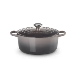 Le Creuset Signature Cast Iron 26cm Round Casserole - Flint